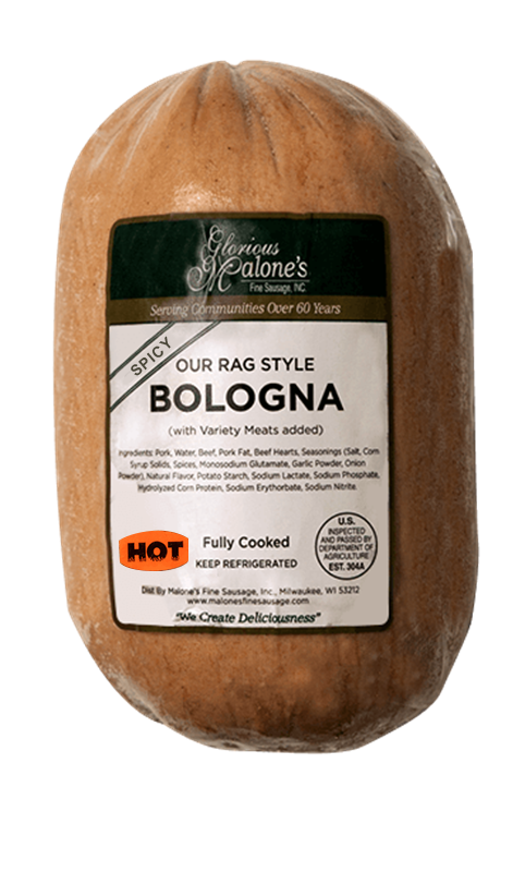 Buy spicy rag bologna online | 3lbs loaf (Based in Milwaukee WI